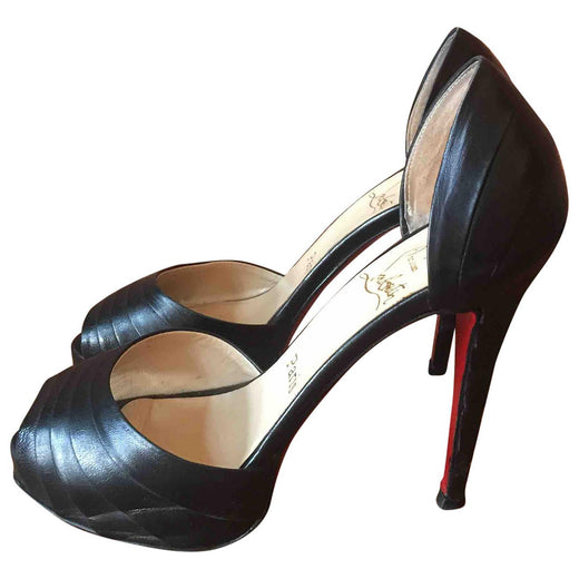 Christian Louboutin Nappa Leather Armadillo Peep-toe Pumps Heels