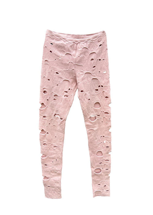 Chanel 2014 Baby Pink Wool Blend Leggings