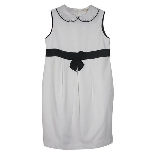 Monnalisa Chic Girl's White Embellished Dress