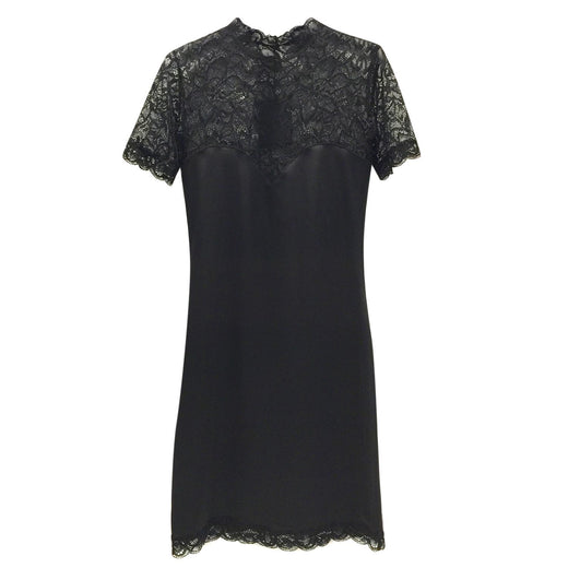 Cadolle Paris Couture Leavers Lace & Stretch Satin Dress