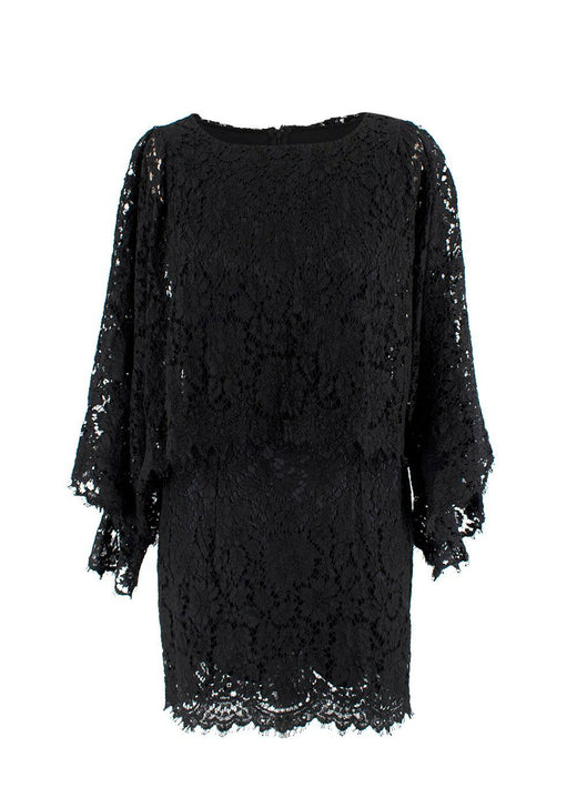 Dolce & Gabbana Black Lace Mini Dress