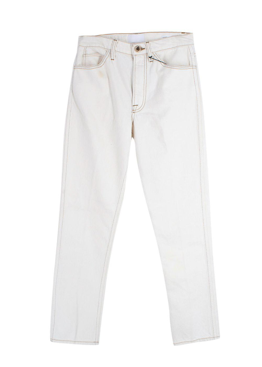 Frame Cream Le Italien Straight Leg Jeans