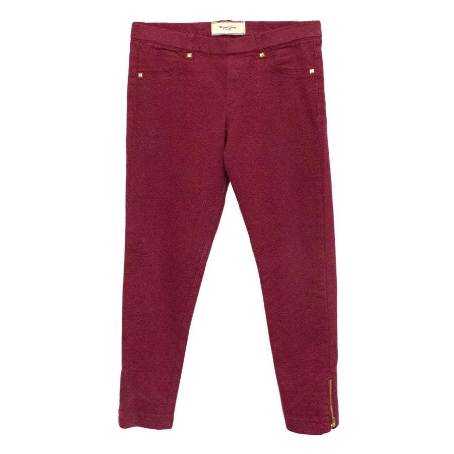 Mayoral Red Jeans with Zip Ankle Fastening