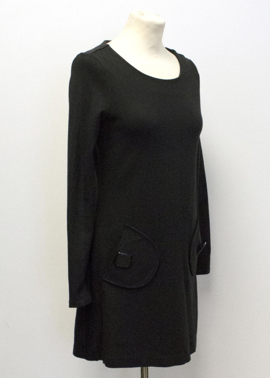 Tibi black jumper dress