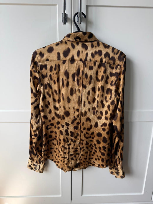 Dolce & Gabbana Leopard Print Blouse