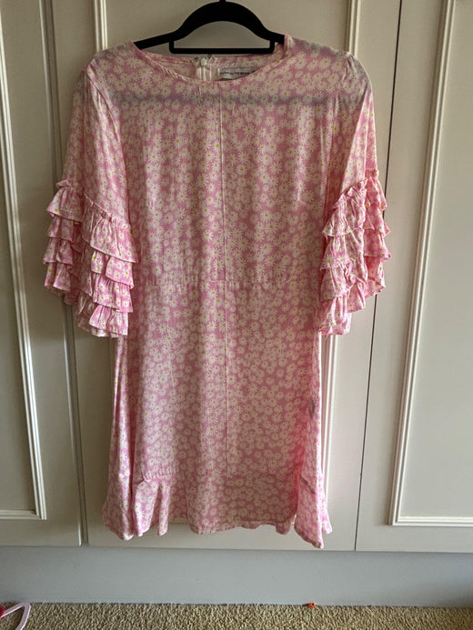Faithful The Brand Pink Cotton Mini Dress