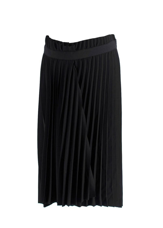 Balenciaga Black Pleated Asymmetric Skirt