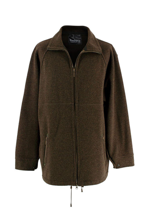 Barbour Khaki Longline Wool Blend Fleece