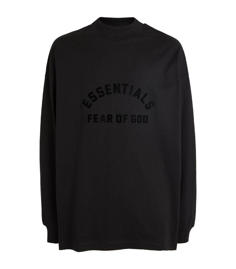 Fear Of God Essentials Black Logo Sweatshirt