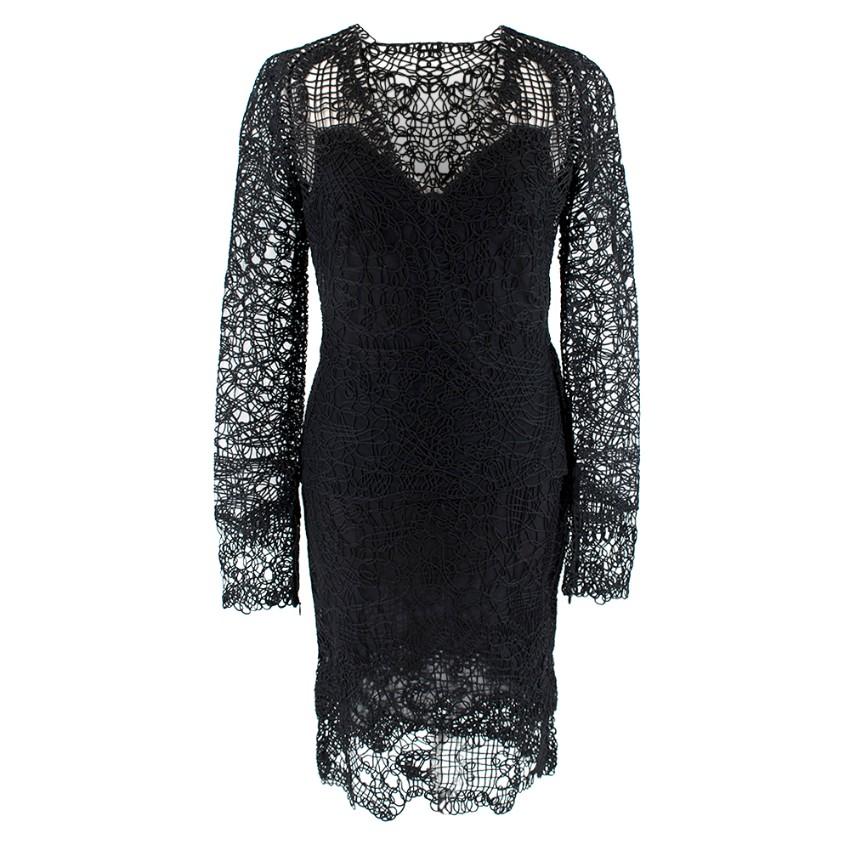 Tom Ford Black Crochet Top & Skirt
