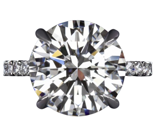 Verde 5ct IGI Certified Lab Grown Round Cut Diamond Ring