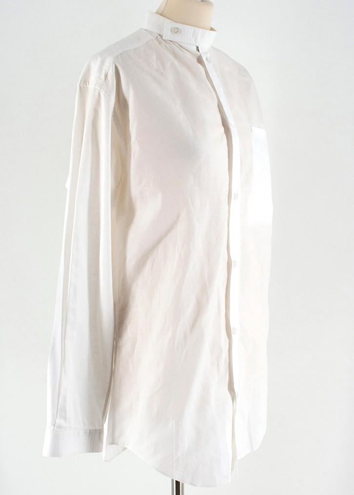 12/05 White cotton Oversized Shirt