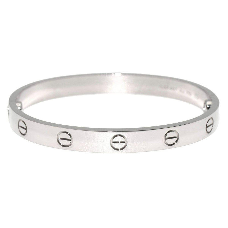 Cartier LOVE Classic White Gold Bracelet 16 (with Box