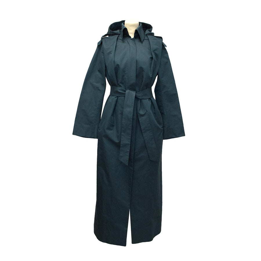 Brioni Blue Long Trench Coat