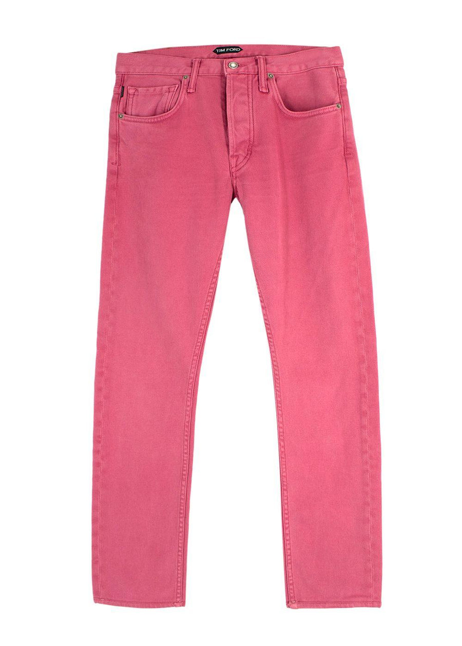 Tom Ford Pink Denim Slim Fit Jeans