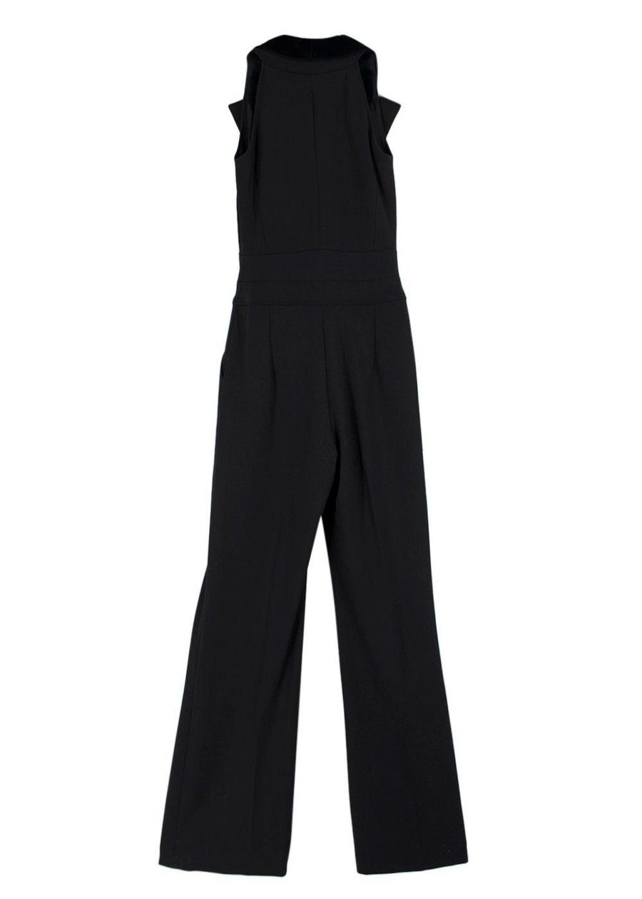 Elie Saab Black Jumpsuit with Velvet Lapels