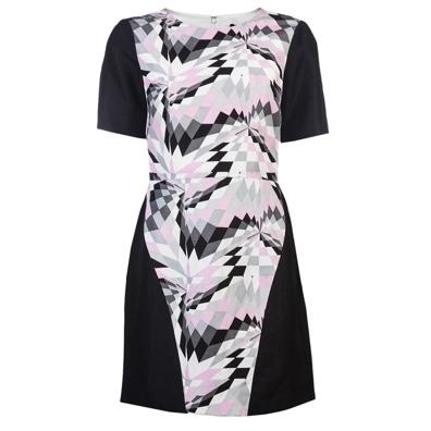 Tibi Isosceles Silk Blend Dress