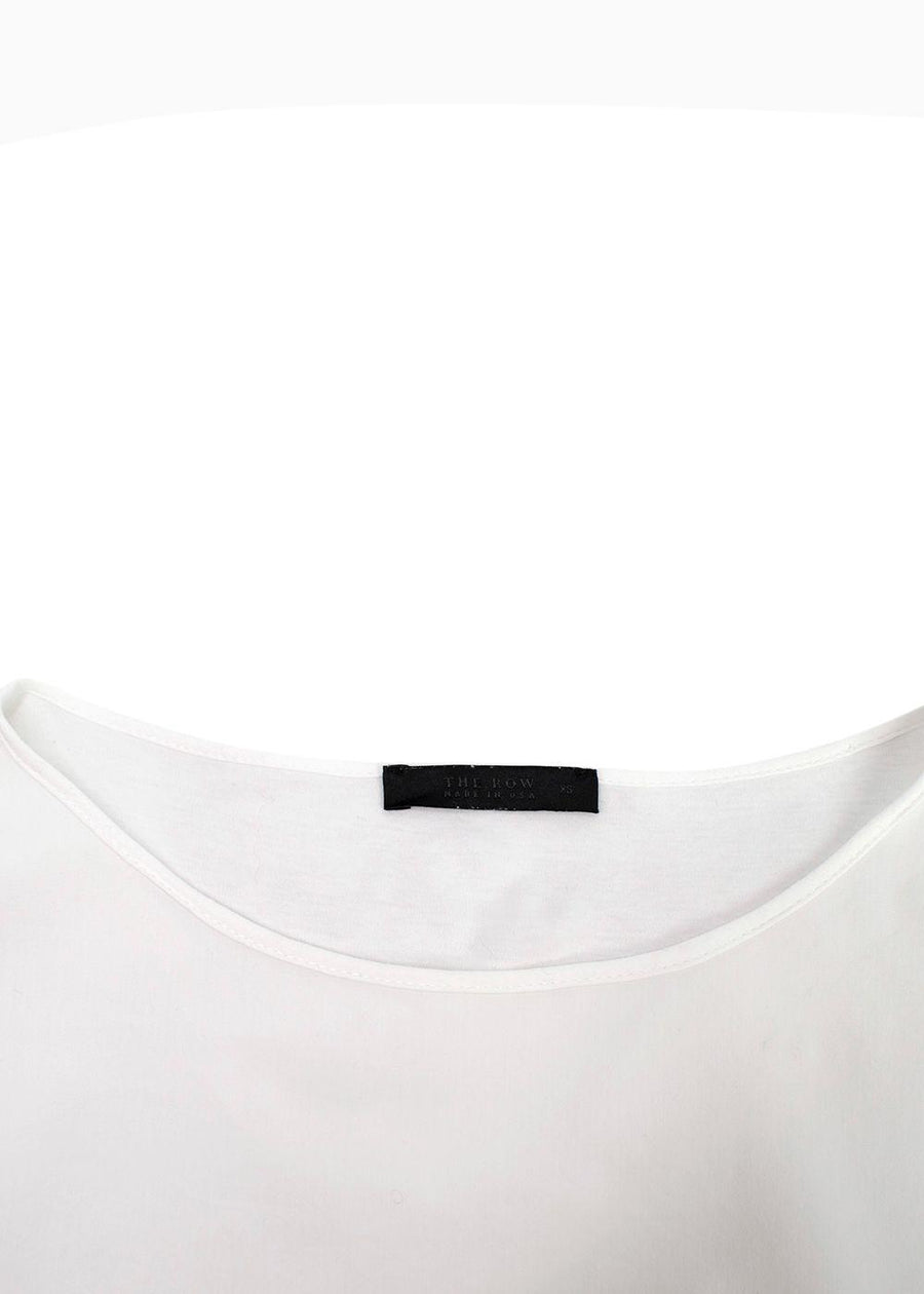 The Row white cotton top