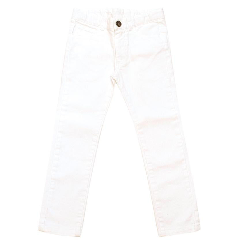 Marie Chantal white trousers