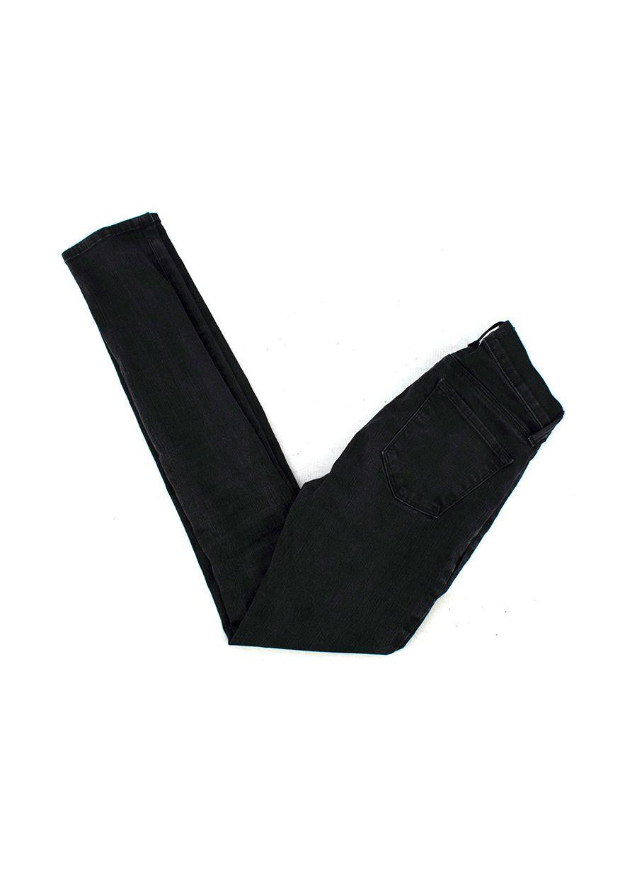 Black Washed Skinny Leg Jeans