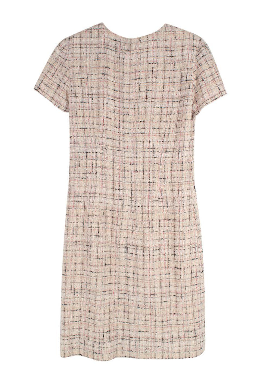 Chanel Baby Pink Tweed Mini Dress