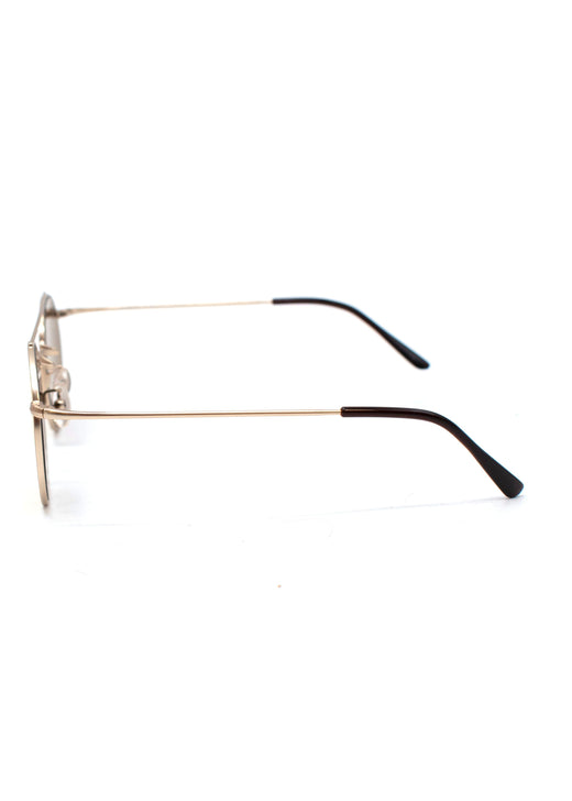 Rose Gold Aviator Sunglasses