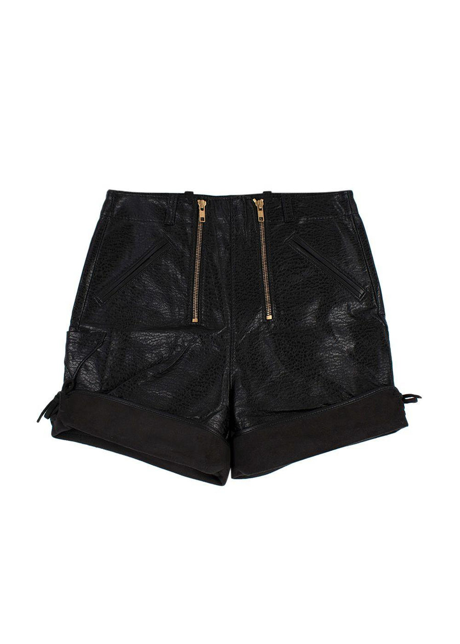 Philosophy Di Lorenzo Serafini Faux Leather Shorts