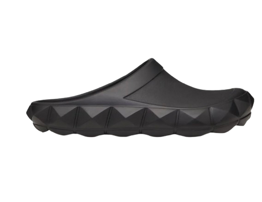Valentino Black Rubber Slides