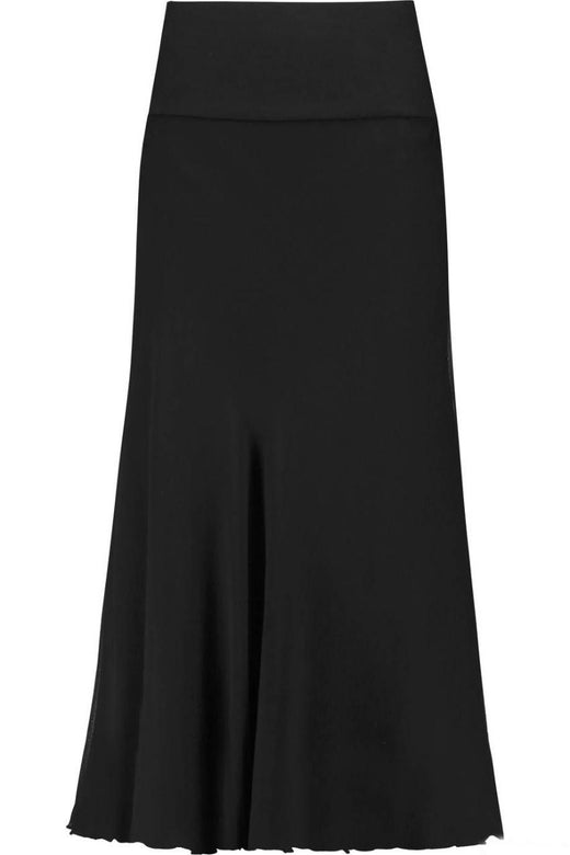Donna Karan Black Strech Jersey MIdi Skirt