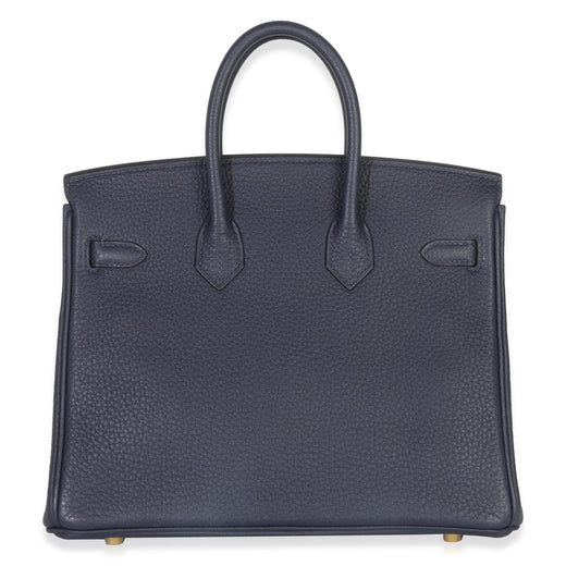 Hermès Togo Birkin 25 GHW Bleu nuit