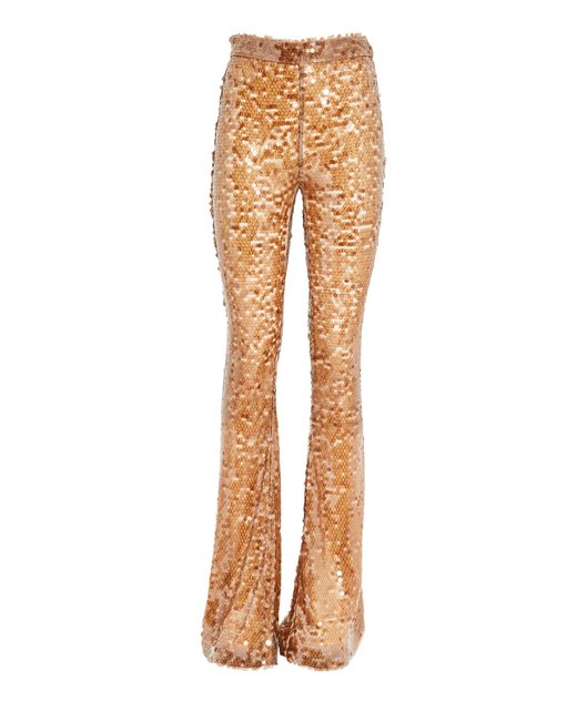 The New Arrivals Ilkyaz Ozel Sequin Colette Flare Trousers