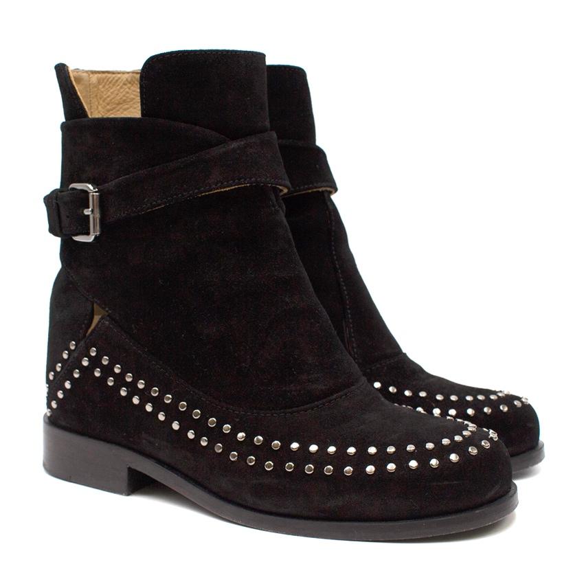 Thakoon Addition Black Suede Studded Fiona2 Boots