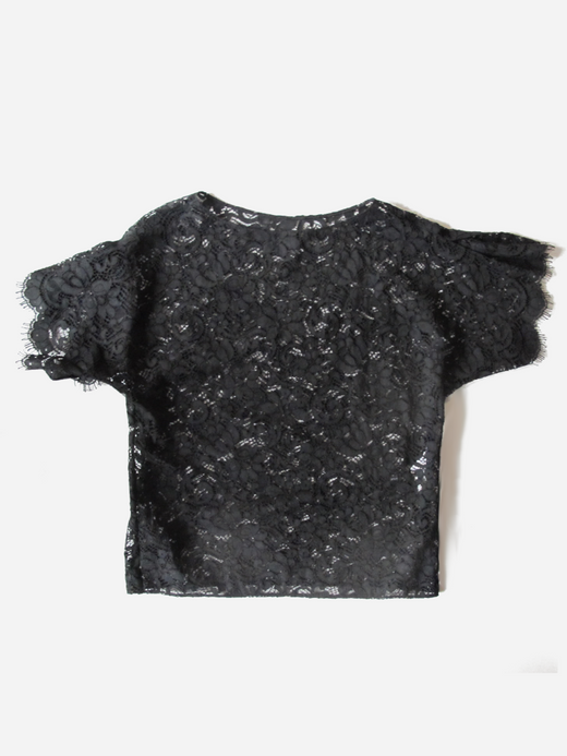 Dolce & Gabbana Black Lace Sheer Top
