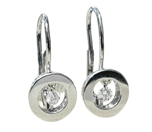 Bespoke Diamond And White Gold Earrings