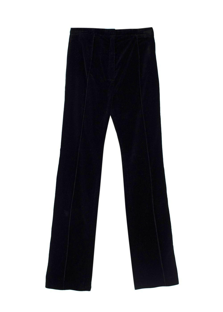 Paco Rabanne Black Velvet Straight Leg Trousers