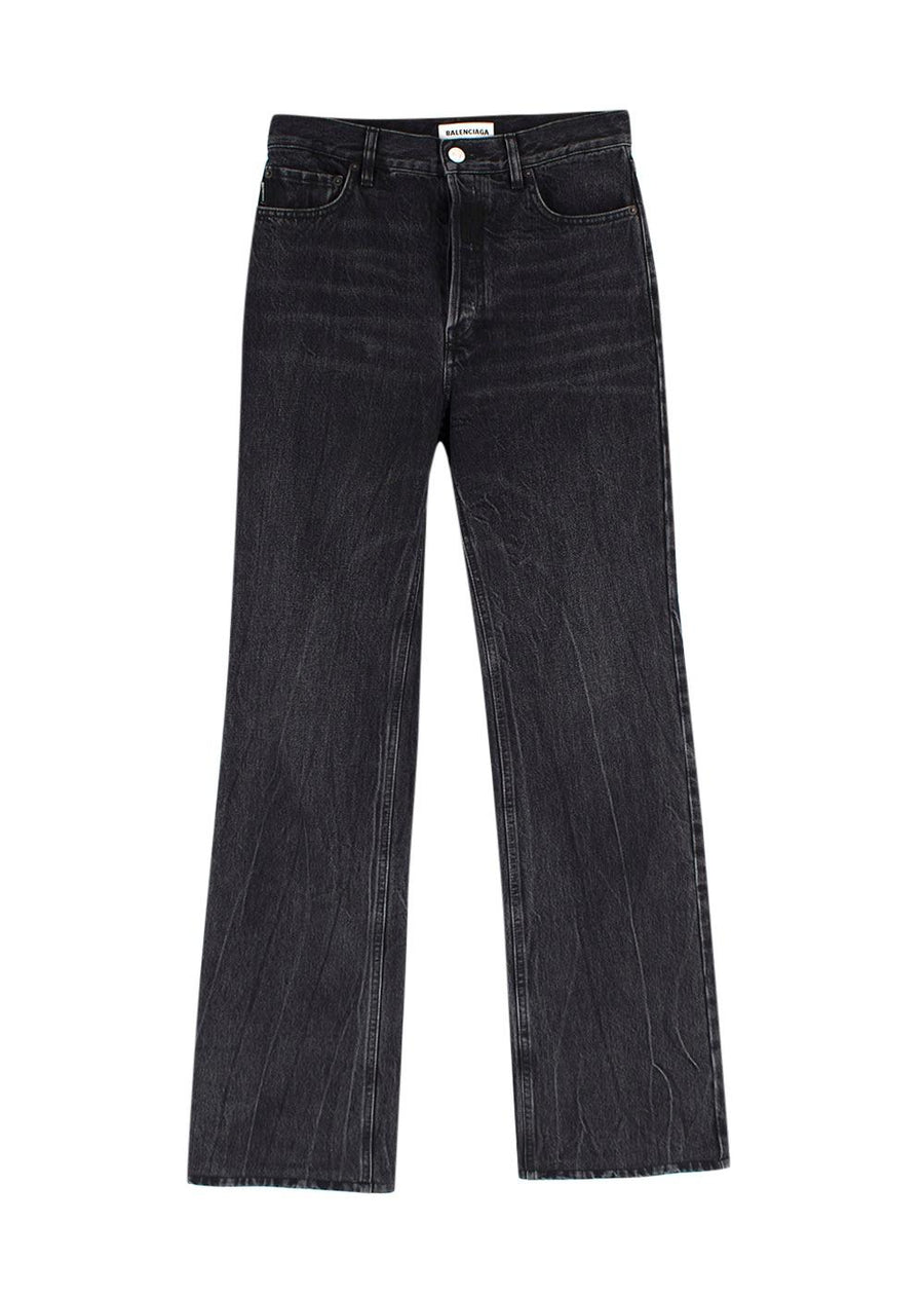 Balenciaga Black Straight Leg Jeans