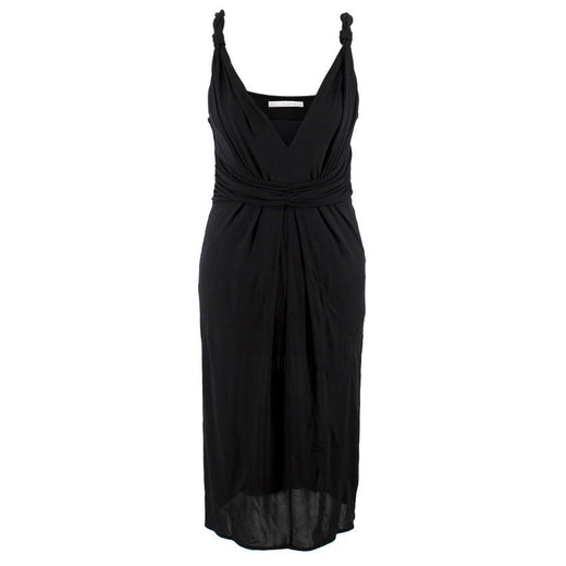D Exterior Black Ruched Dress
