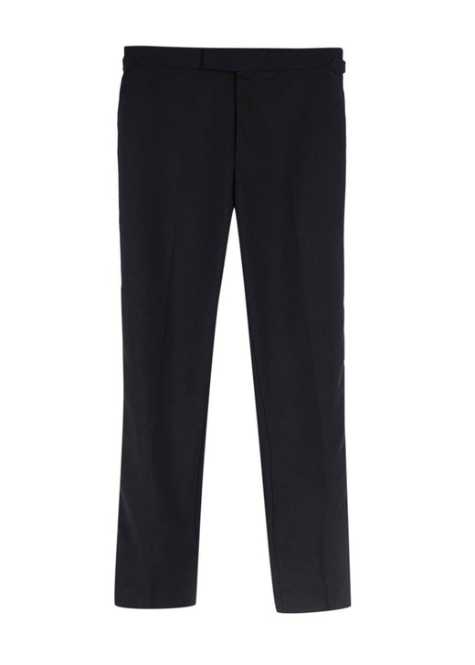 Kingsman Black Wool Blend Suit Trousers