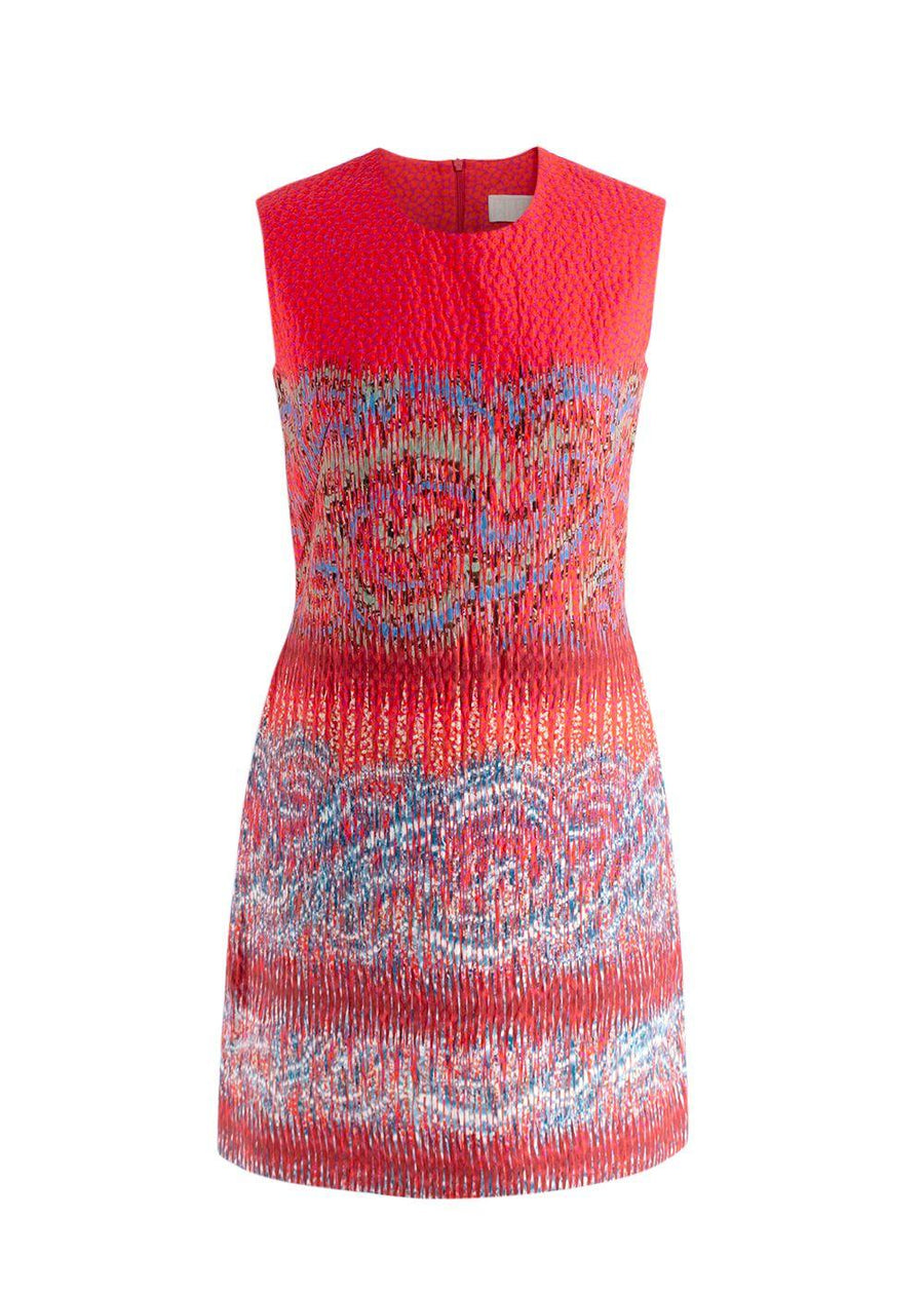 Peter Pilotto Textured Jacquard Sleeveless Mini Dress