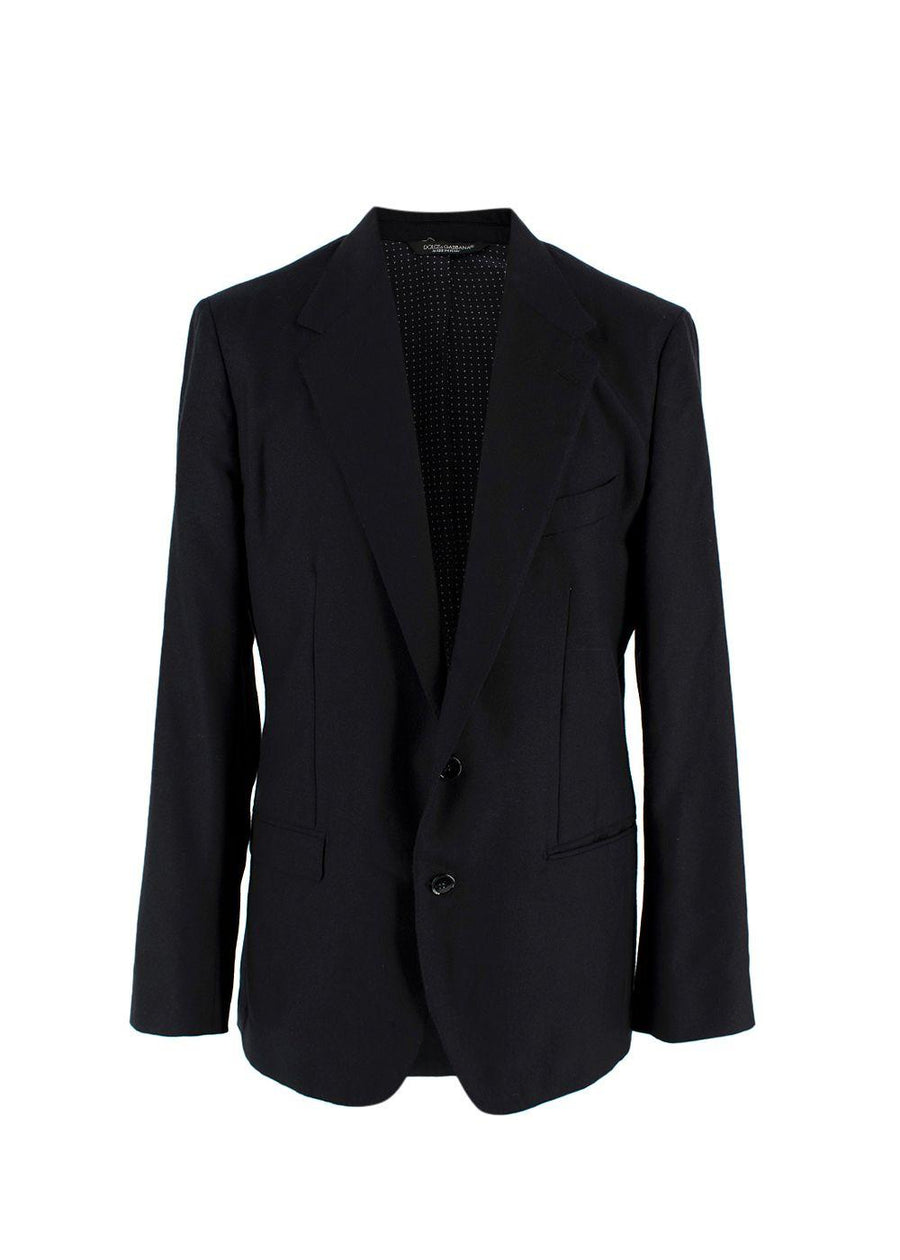 Dolce&Gabbana Black Cashmere Blend Blazer