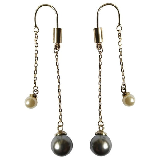 Dior Ultradior Faux Pearl Link Drop Earrings