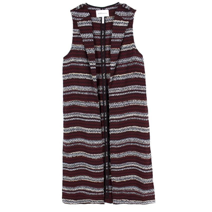 BCBGeneration Sleeveless Striped Waistcoat