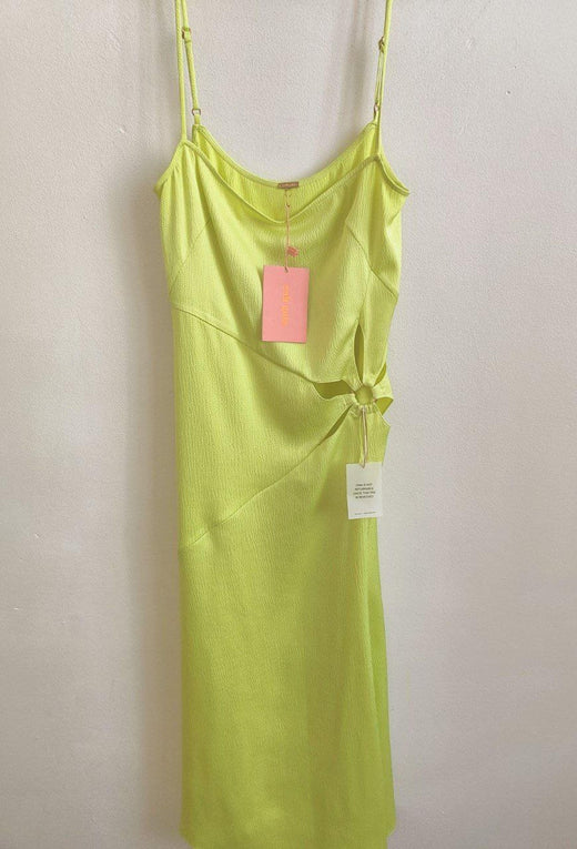 Imogen Lime Midi Dress