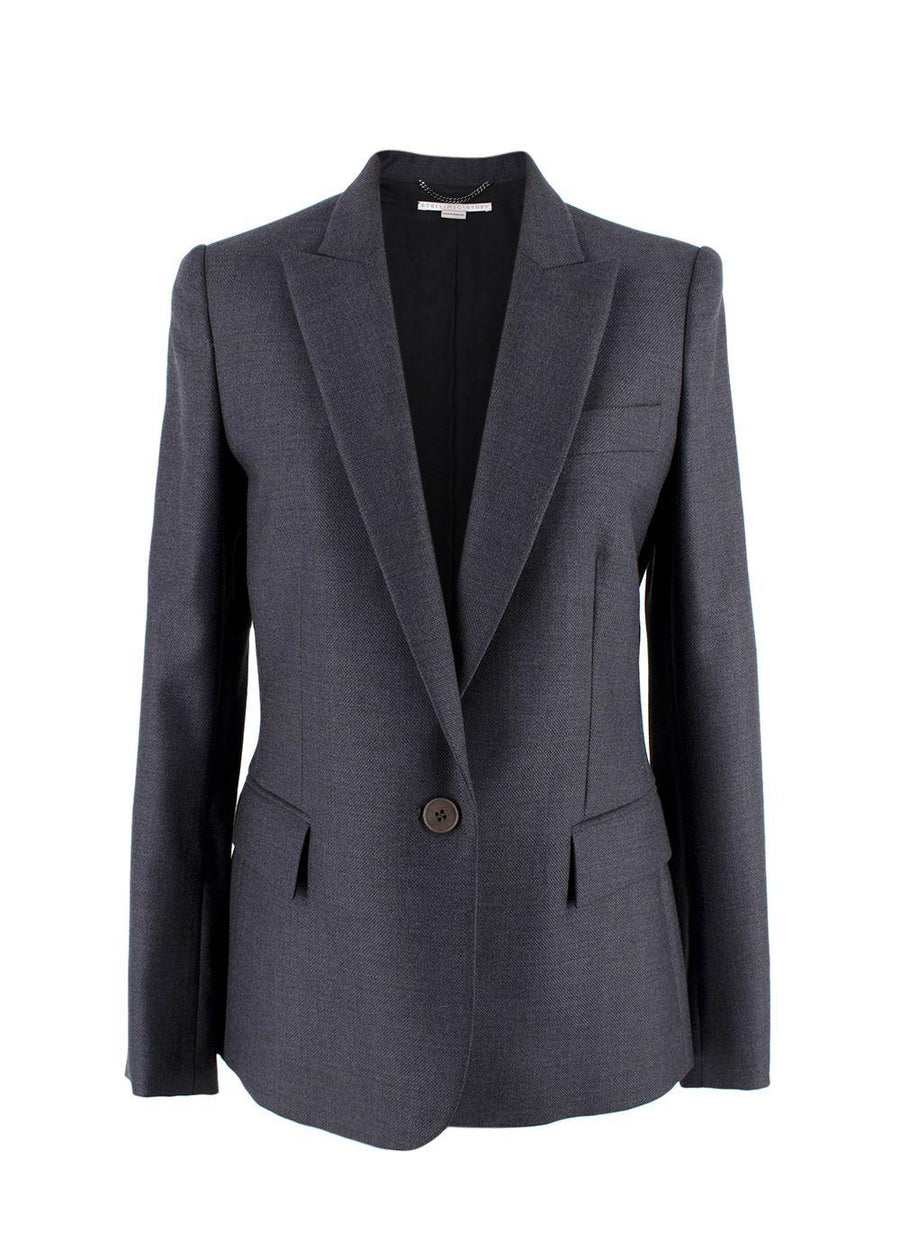 Stella McCartney Charcoal Grey Single Breasted Wool Blazer and Trouser Suit