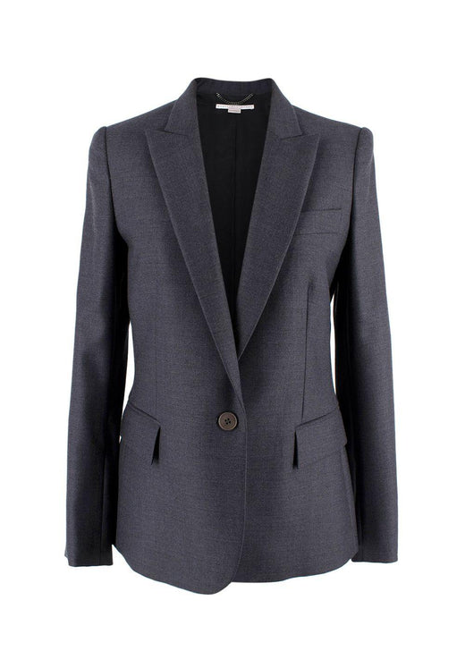 Stella McCartney Charcoal Grey Single Breasted Wool Blazer and Trouser Suit