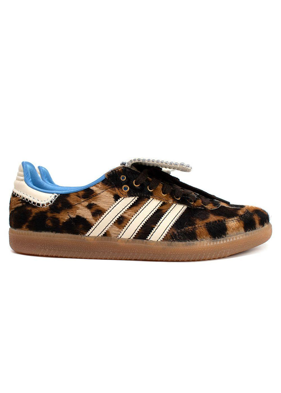 Adidas x Wales Bonner Leopard Pony Hair Samba Trainers