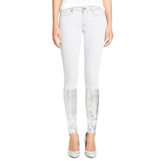 Paige Light grey silver solstice Verdugo ultra skinny jeans