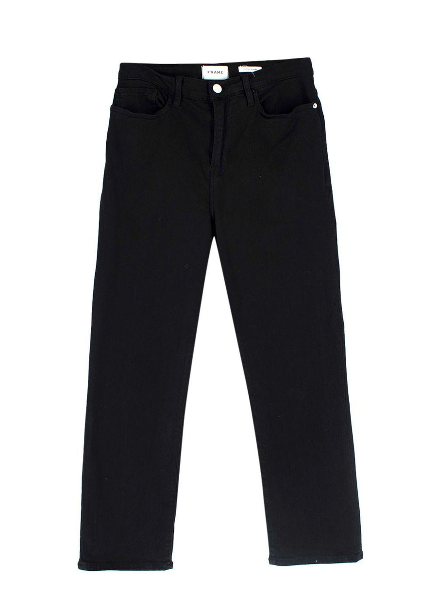 Frame Black Le High Straight Jeans