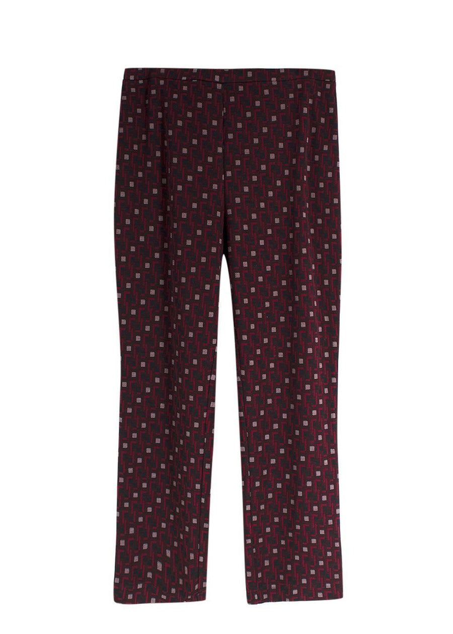Diane Von Furstenberg Red Tavolara Trousers