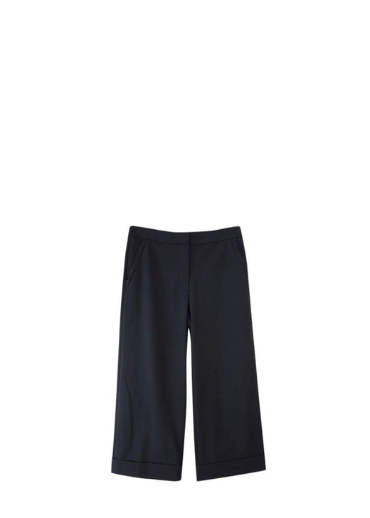 Black Wool Culottes